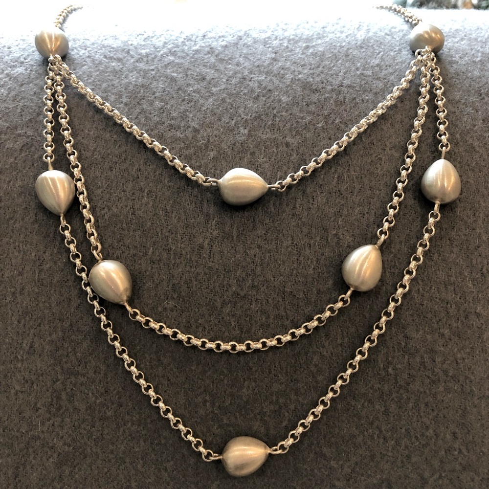 Sterling Silver Bead Necklace